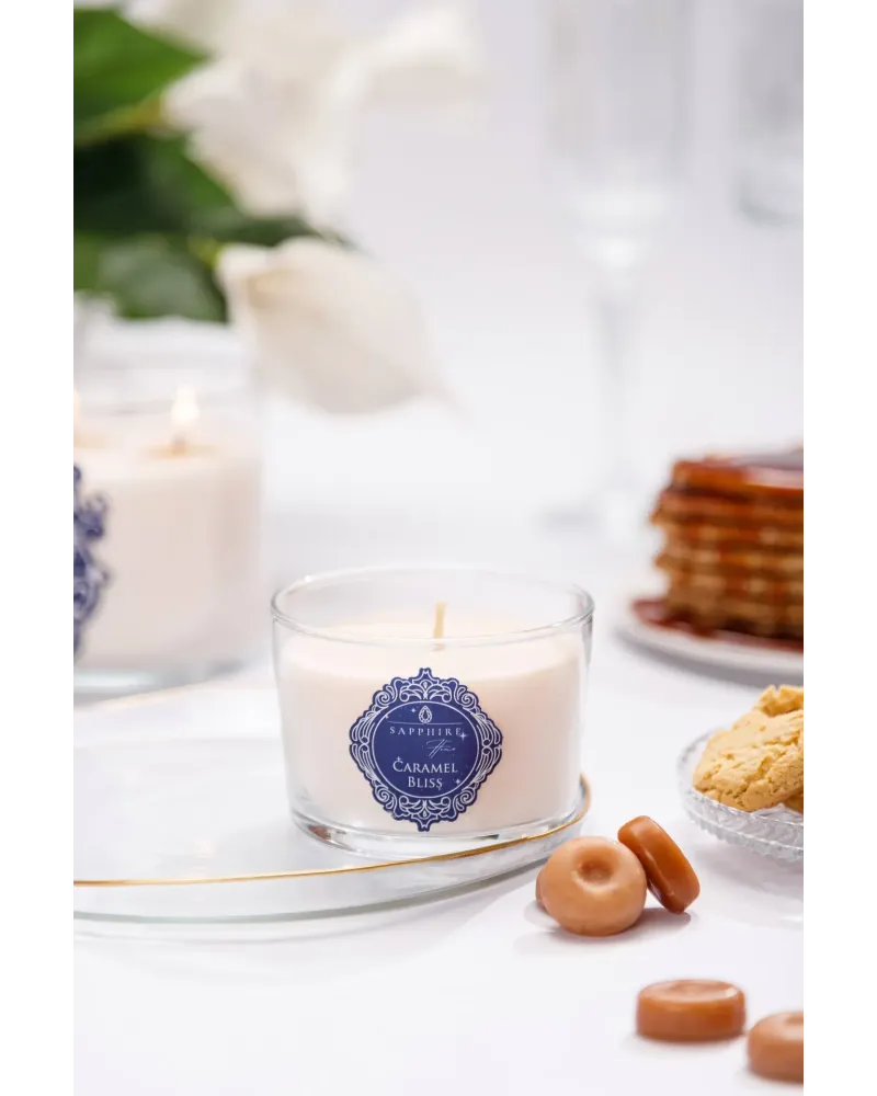Caramel Bliss Doğal Soya Mum – 220 g