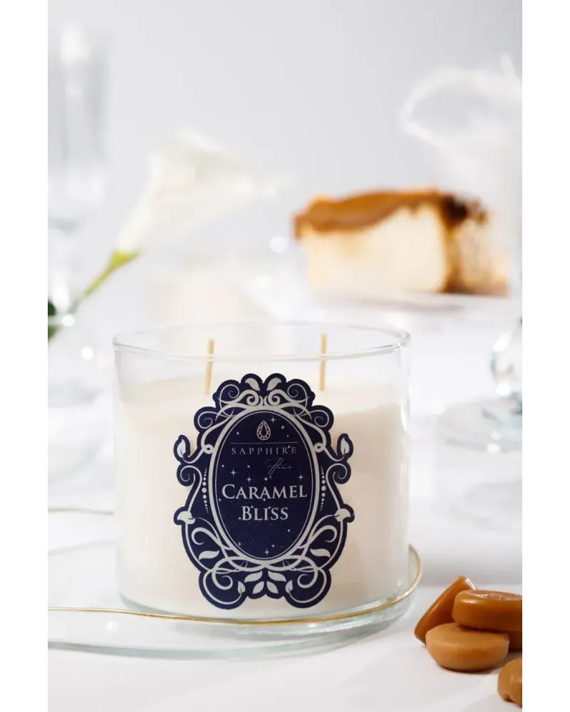 Caramel Bliss Doğal Soya Mum – 450 g