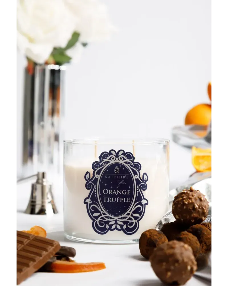 Orange Truffle Doğal Soya Mum – 450 g