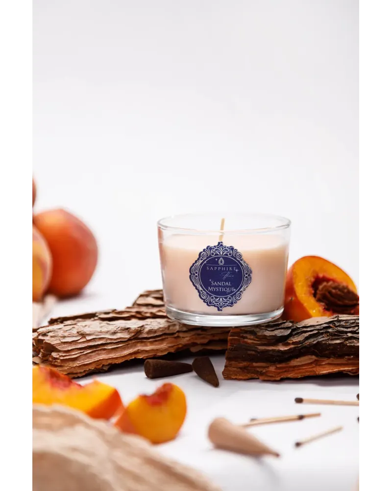 Sandal Mystique Doğal Soya Mum – 220 g