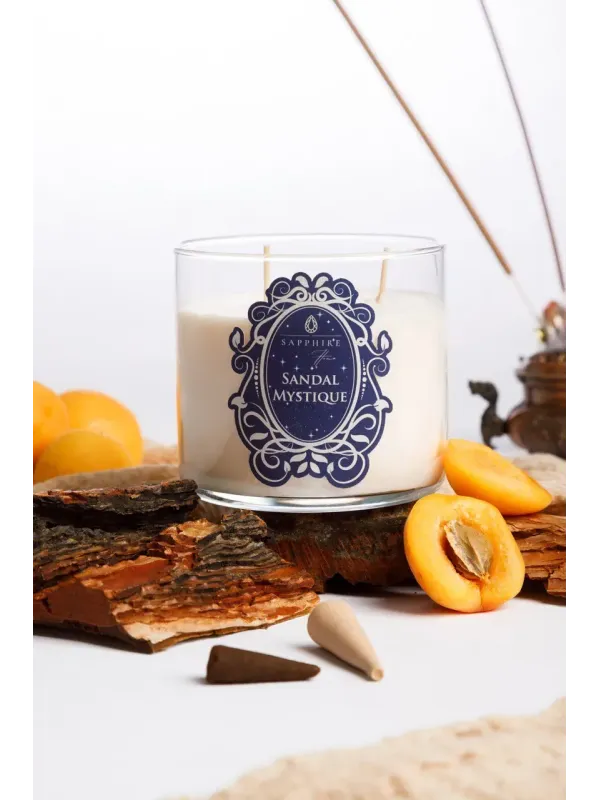 Sandal Mystique Doğal Soya Mum – 450 g