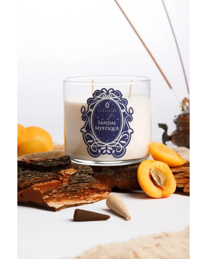 Sandal Mystique Doğal Soya Mum – 450 g