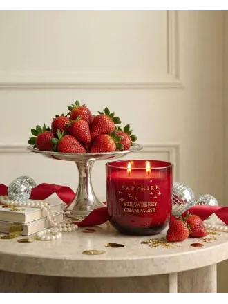 Strawberry Champagne Doğal Soya Mum – 400 g
