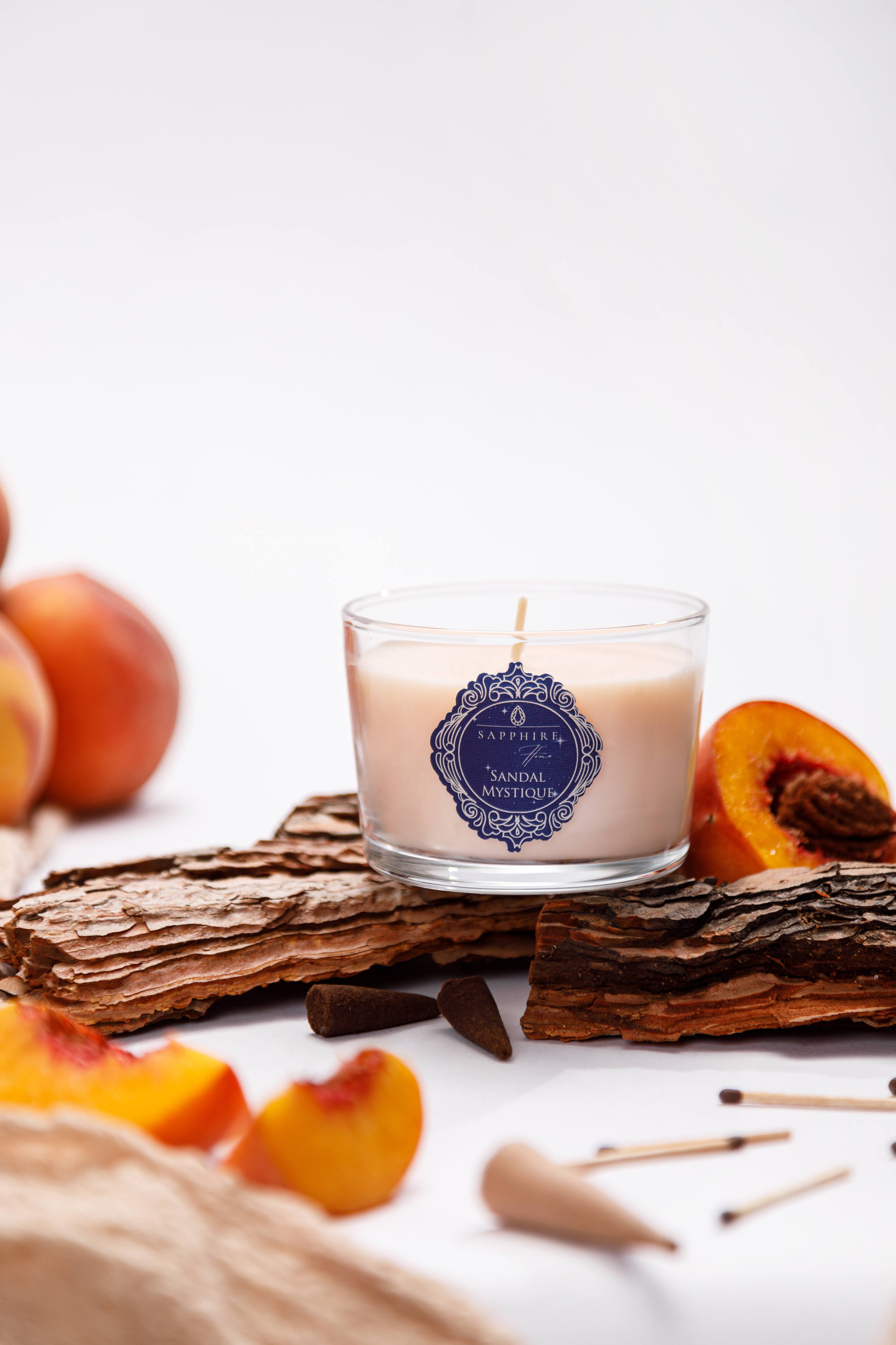 Sandal Mystique Doğal Soya Mum – 220 g