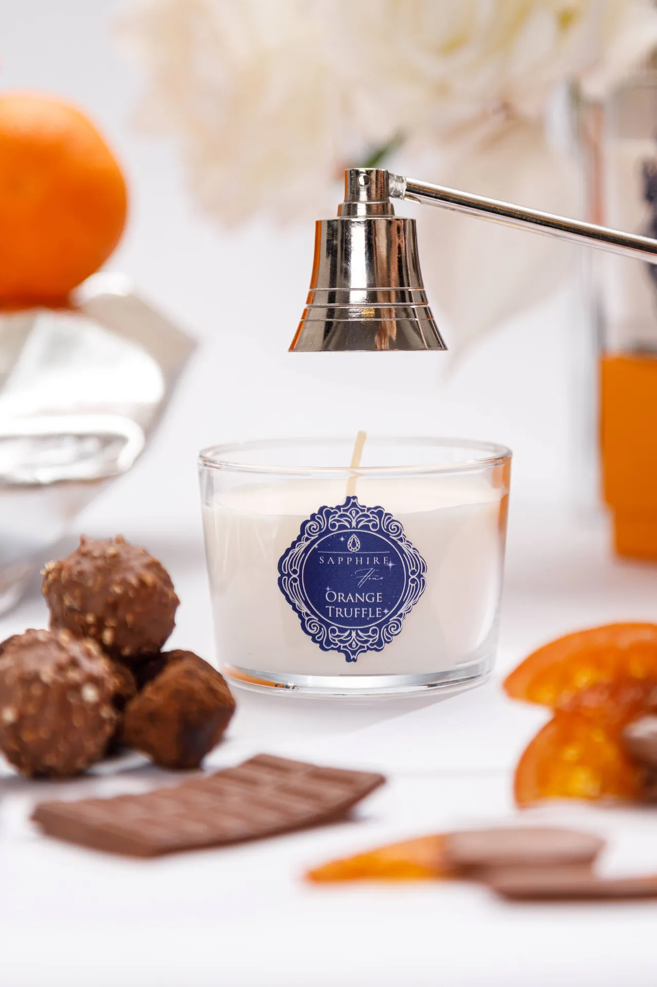 Orange Truffle Doğal Soya Mum – 220 g