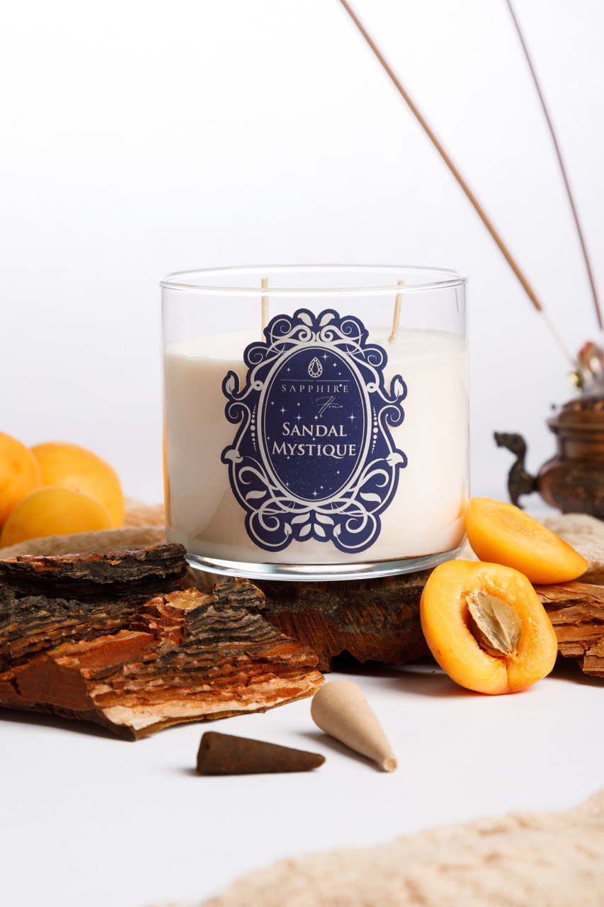 Sandal Mystique Doğal Soya Mum – 450 g