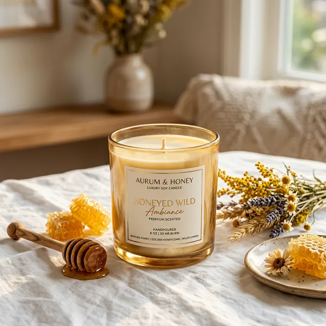 Golden Honey Doğal Soya Mum – 220 g